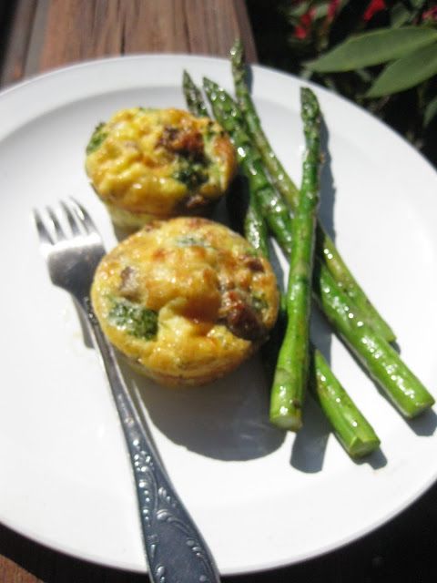 Asparagus Quiche Muffins