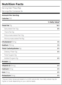 Primal Kitchen Chipotle Lime Mayo Nutrition Facts