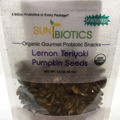 Sunbiotics Organic Lemon Teriyaki Pumpkin Seeds