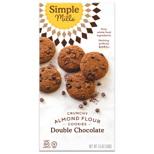 simple mills double chocolate crunchy cookies