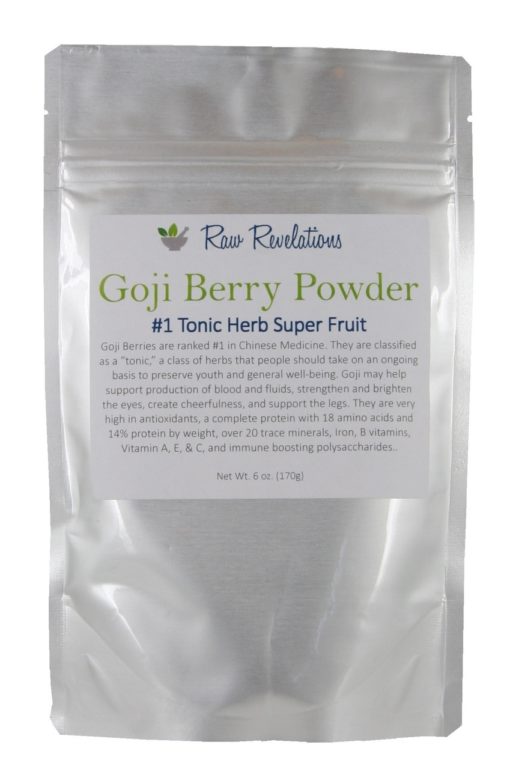 Raw Revelations Goji Berry Powder - Front of Package