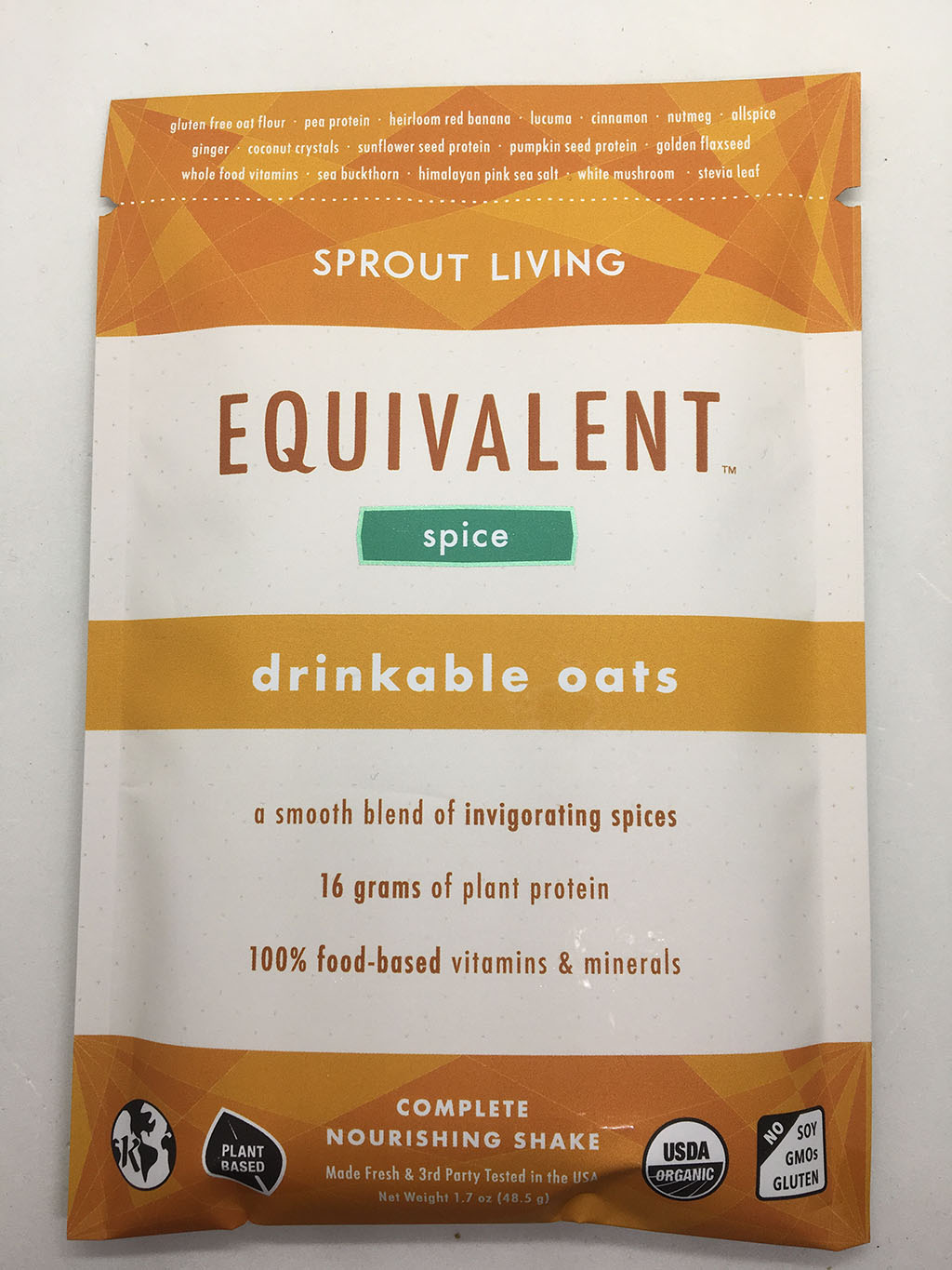 Sprout Living Drinkable Oats - Spice - I Am A Clean Eater