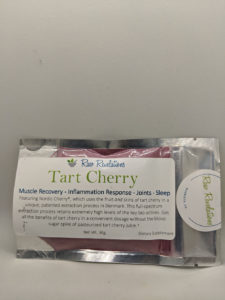 Tart cherry - back of package