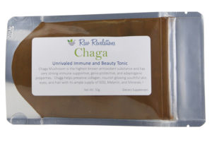Raw Revelations Chaga - Front of Package