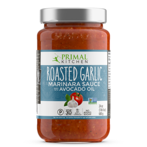 Primal Kitchen Roasted Garlic Marinara Sauce - Front of Package