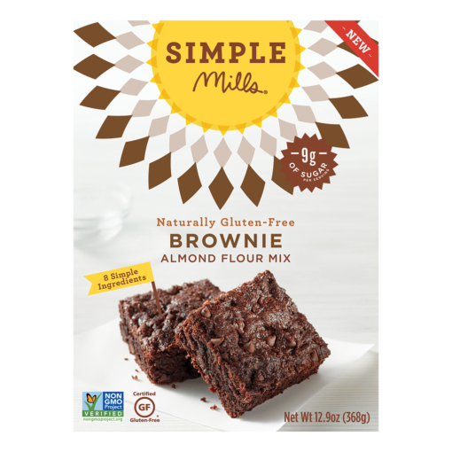 Simple Mills Almond Flour Brownie Mix - Front of Package