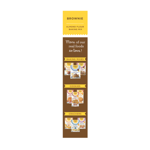 Simple Mills Almond Flour Brownie Mix - Side of Package