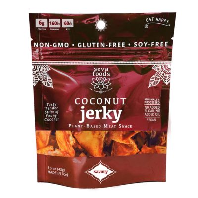 Seva Foods Organic Coconut Jerky - Front of Package