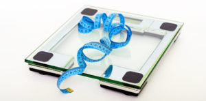 weight scale with tape measure