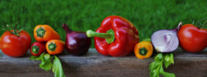 Various vegetables - pepper, tomato, onion